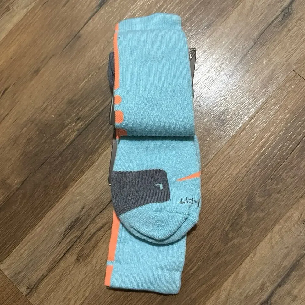 2013 Nike LeBron James Elite Cushioned Basketball Dri-Fit  Blue Crew Socks